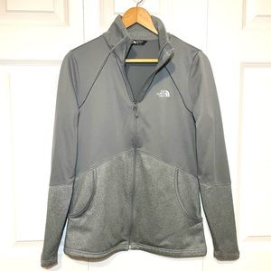 The North Face Performance Jacket Cinder 100 Green Gray Medium Zip Up